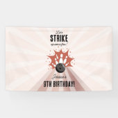 ボーリングストライクアップいくつかのおもしろい誕生日バラ金ゴールドガール 横断幕 (横)