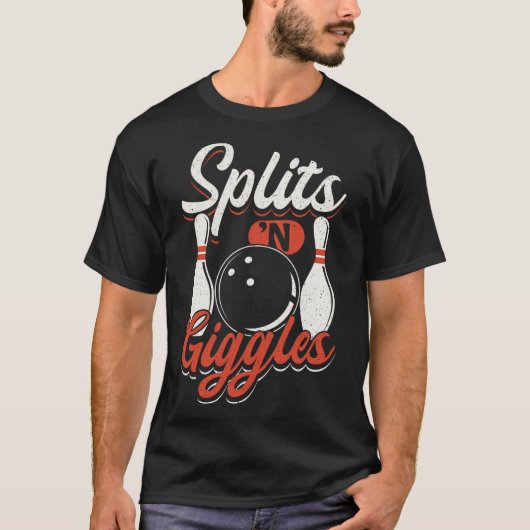 ボーリングチームピンストライク分割数`Gigles Tシャツ (正面)