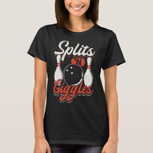 ボーリングチームピンストライク分割数`Gigles Tシャツ (正面)