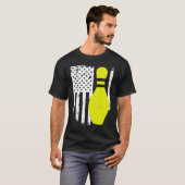 ボーリングチーム愛国的ボーリング Tシャツ (正面フル)
