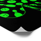 ボーリングツールInside Shamrock St. Patrick's Day Pl ポスター (角)