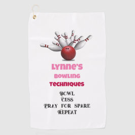 ボーリングテクニックボーリングタオル ゴルフタオル