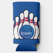 ボーリングデザインセルツァークーラーボックス スリム缶クーラー (裏面)