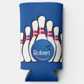 ボーリングデザインセルツァークーラーボックス スリム缶クーラー (正面)