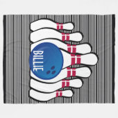 ボーリングデザインフリースブランケット フリースブランケット (正面(横))