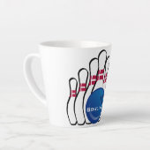 ボーリングデザインラテカップ カフェラテマグ (左アングル)