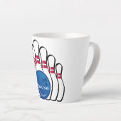 ボーリングデザインラテカップ カフェラテマグ (右アングル)