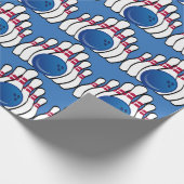 ボーリングデザイン包装紙 ラッピングペーパー (角)