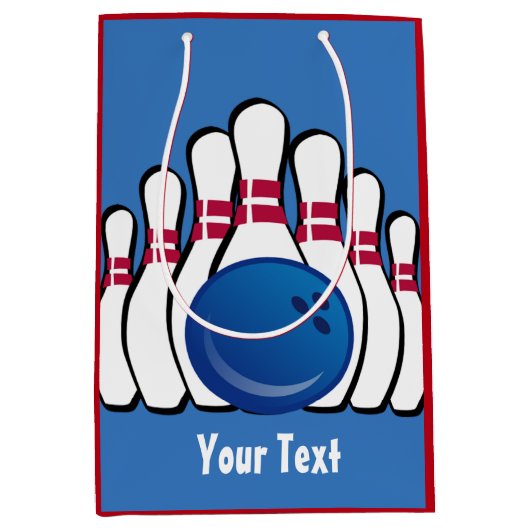 ボーリングデザイン抱き枕 ミディアムペーパーバッグ (正面)