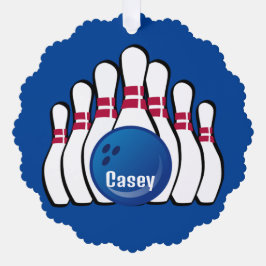 ボーリングデザイン紙オーナメントカード オーナメントカード