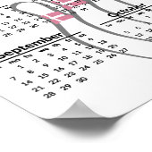 ボーリングデザイン2025カレンダーポスター ポスター (角)