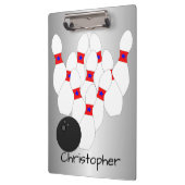 ボーリングデザイン クリップボード (左)