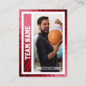 ボーリングトレーディングカードトーナメント土産赤 コーリングカード (正面)