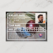 ボーリングトレーディングカードトーナメント土産赤 コーリングカード (裏面)