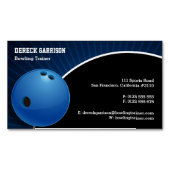 ボーリングトレーナー | Perfect Sport マグネット名刺 (正面)