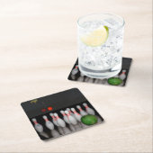 ボーリングドリンクコースター スクエアペーパーコースター (インサイチュ)