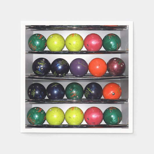 ボーリングナプキン スタンダードカクテルナプキン (正面)