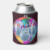 ボーリングネオンディスコボールグリッター誕生日パーティー 缶クーラー (缶裏面)