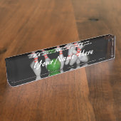 ボーリングネームデスクプレート デスクネームプレート (側面)