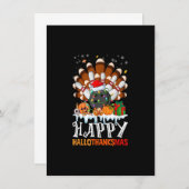 ボーリングハロウィンサンクスギビングクリスマスハロタン 招待状 (正面/裏面)