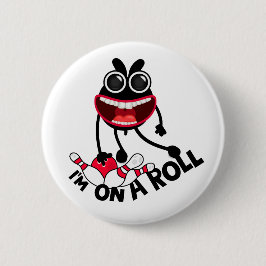 ボーリングバニーピンボタン 缶バッジ