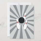 ボーリングバースデーパーティテンピンボーイズガールズ招待状 招待状 (裏面)