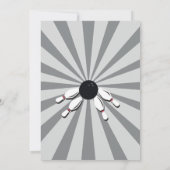 ボーリングバースデーパーティーテンピンボーイズガールズ招待状 招待状 (裏面)