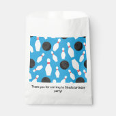 ボーリングバースデーパーティーブルー フェイバーバッグ (正面)