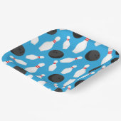 ボーリングバースデーパーティーブルー ペーパープレート (傾斜あり)