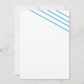 ボーリングバースデーパーティーレトロネオン 招待状 (裏面)