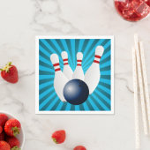 ボーリングバースデーパーティー紙 スタンダードカクテルナプキン (インサイチュ)