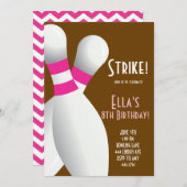 ボーリングバースデーパーティ招待状 招待状 (正面/裏面)