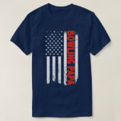 ボーリングパパアメリカ国旗T Tシャツ (デザイン正面)