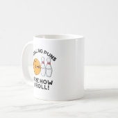 ボーリングパンスポーツ転がプンおもしろいの方法 コーヒーマグカップ (正面左)