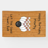 ボーリングパーソナライズされたをテーマにしたハッピーバースデー 横断幕 (横)