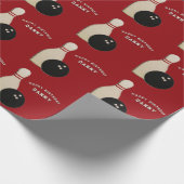 ボーリングパーソナライズされたギフト包装紙 ラッピングペーパー (角)