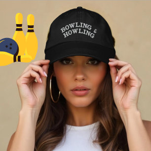 ボーリングパーソナライズされたハウリングギフト 刺繍入りキャップ