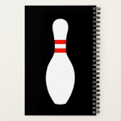 ボーリングパーソナライズされたピンロゴ付きスパイラルノートブック ノートブック (裏面)