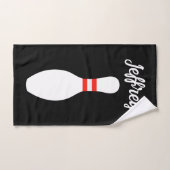 ボーリングパーソナライズされたファン用ハンドタオル ハンドタオル (ハンドタオル)