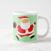 ボーリングパーソナライズされたホリディギフト ジャンボコーヒーマグカップ (右)