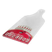 ボーリングパーソナライズされたボールレーンピンレトロリーグ カッティングボード (角)