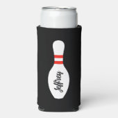 ボーリングパーソナライズされた誕生日パーティー用の缶クーラー スリム缶クーラー (Seltzer正面)