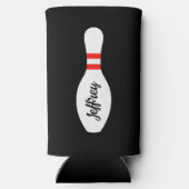 ボーリングパーソナライズされた誕生日パーティー用の缶クーラー スリム缶クーラー (裏面)