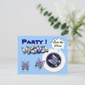 ボーリングパーティの招待状のカスタマイズ 招待状 (スタンド正面)