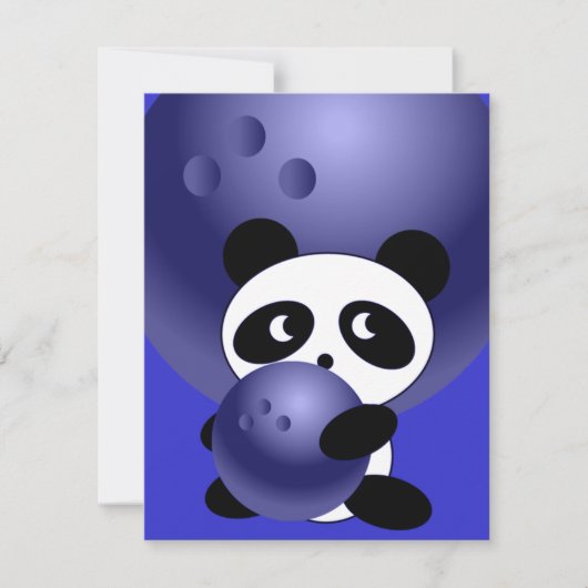 ボーリングパーティの招待状のカスタマイズ 招待状 (正面)