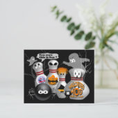 ボーリングパーティの招待状カスタマイズ インビテーションポストカード (スタンド正面)