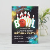 ボーリングパーティの招待状 |ボーリング招待状 招待状 (スタンド正面)