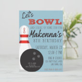 ボーリングパーティの招待状 招待状 (スタンド正面)