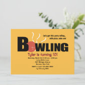 ボーリングパーティの招待状 招待状 (スタンド正面)