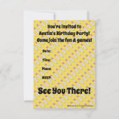 ボーリングパーティの招待状 招待状 (裏面)